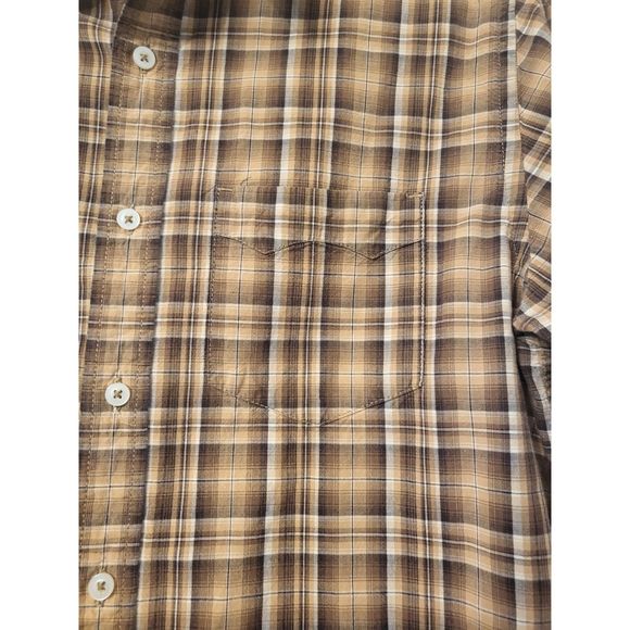 Levi's Red Tab 100% Cotton Plaid Button Up Collared Pocket Shirt Men Size Medium - Picture 5 of 7